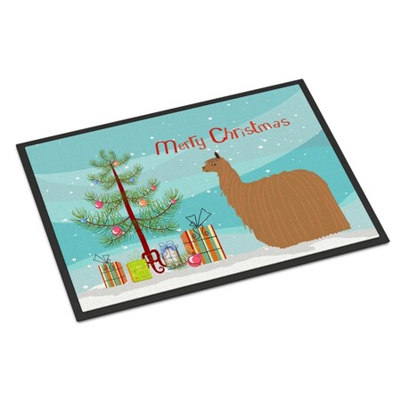 Carolines Treasures Alpaca Suri Christmas Indoor or Outdoor Mat, 24 x 36 in. BB9287JMAT
